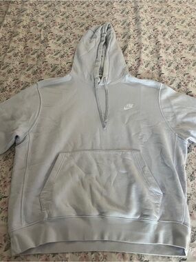 Nike Men’s Light Blue Crewneck Hoodie